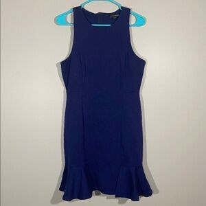 Banana Republic Sleeveless Ponte Ruffle Hem Dress